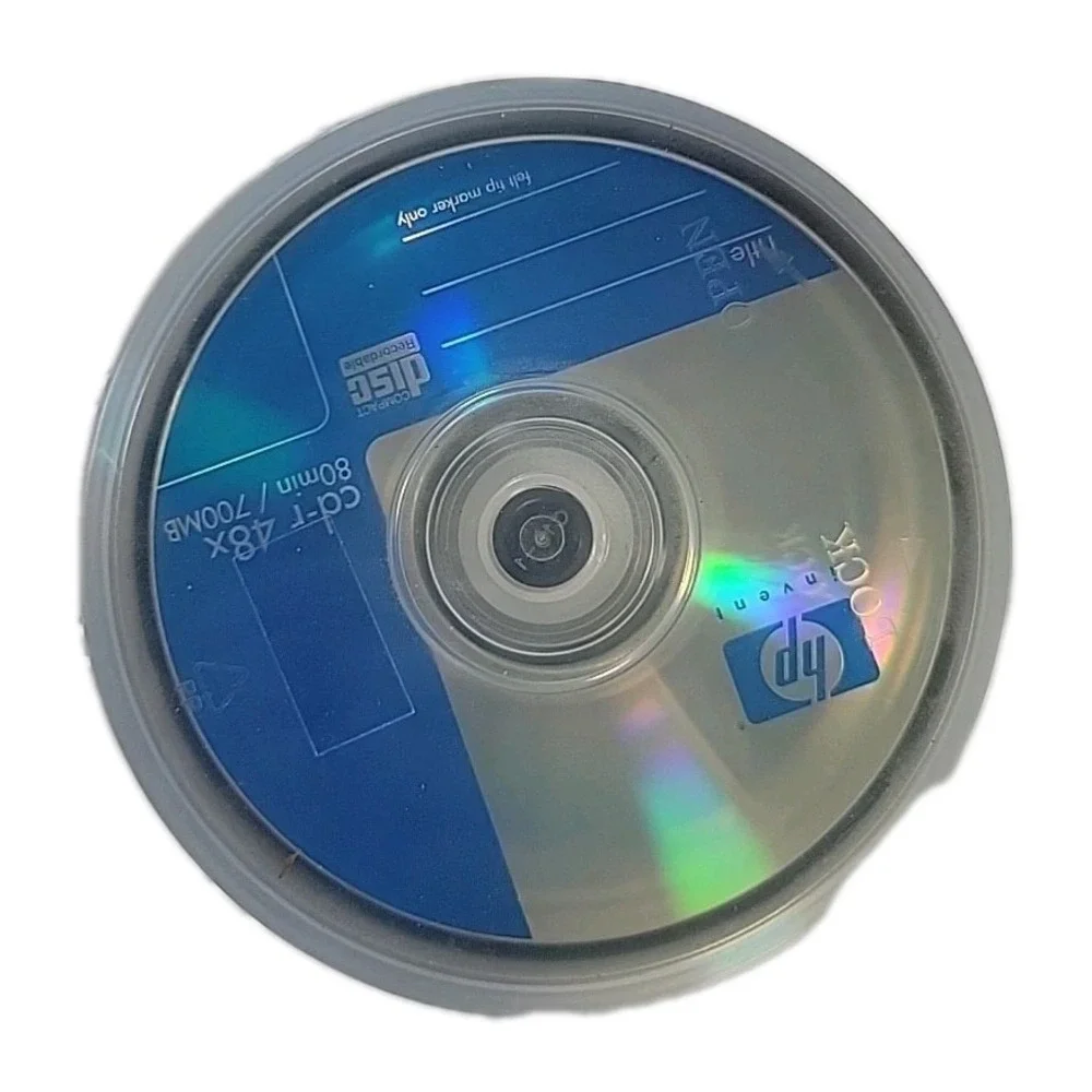 HP Blank CD-R 48X 700MB 80 minute CD's (Sealed) 50 Disc/Pack       Bundle & Save